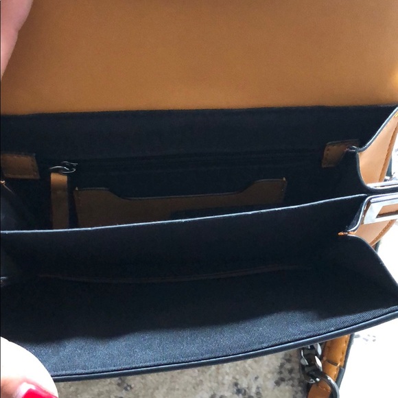 Top Shop Remy Faux Leather Crossbody, Mustard - Picture 2 of 3